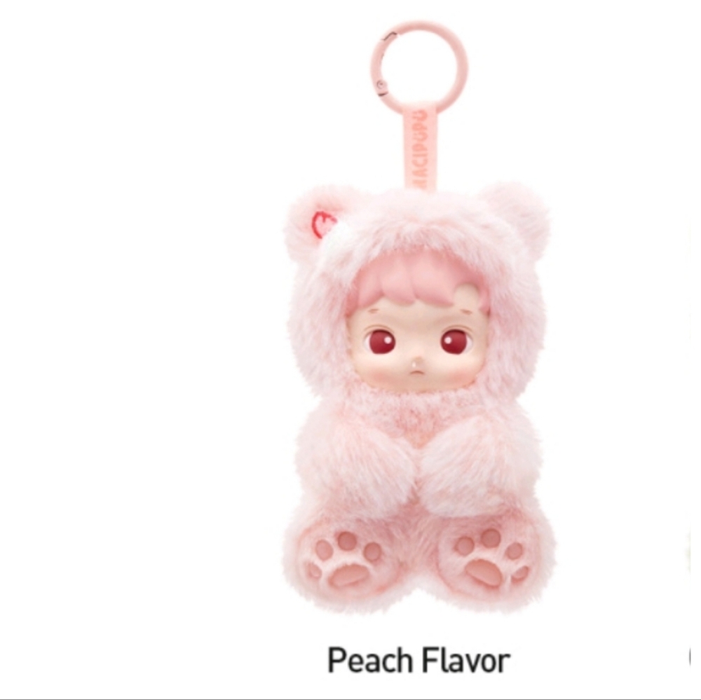 HACIPUPU‎ Gummy Bear Series- Vinyl Plush Pendant NIB Peach Flavor